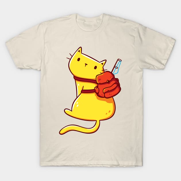 Adventure Cat T-Shirt by LydiaLyd